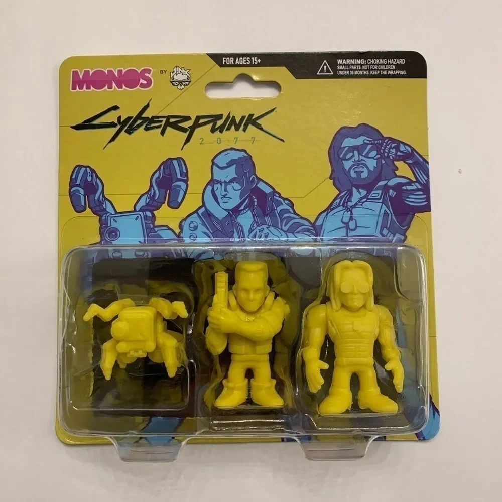 NWT Cyberpunk 2077 Monos Action Figures Yellow